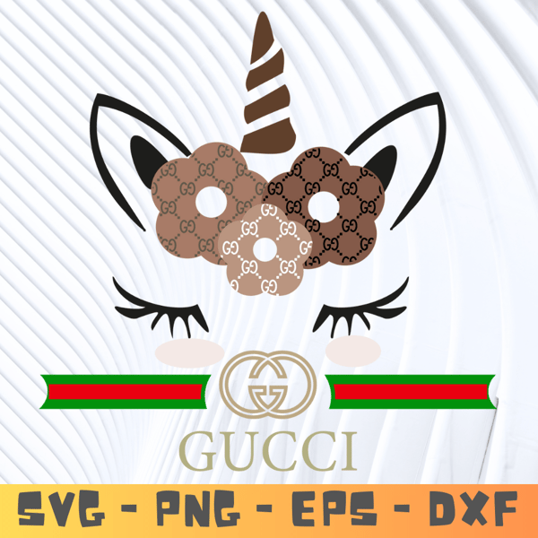 Logo gucci unicorn Brand Svg, Fashion Brand Svg, unicorn gucci logo Silhouette Svg File Cut Digital Download