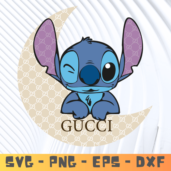 Logo gucci stitch disney Brand Svg, Fashion Brand Svg, stitch gucci logo Silhouette Svg File Cut Digital Download