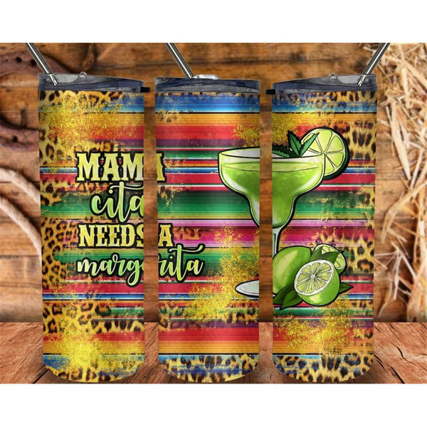 Mama Cita Needs A Margarita Tumbler 20oz Skinny Tumbler Design, Western  Mama Tumbler Png, Mama Cita Needs A Margarita Tu