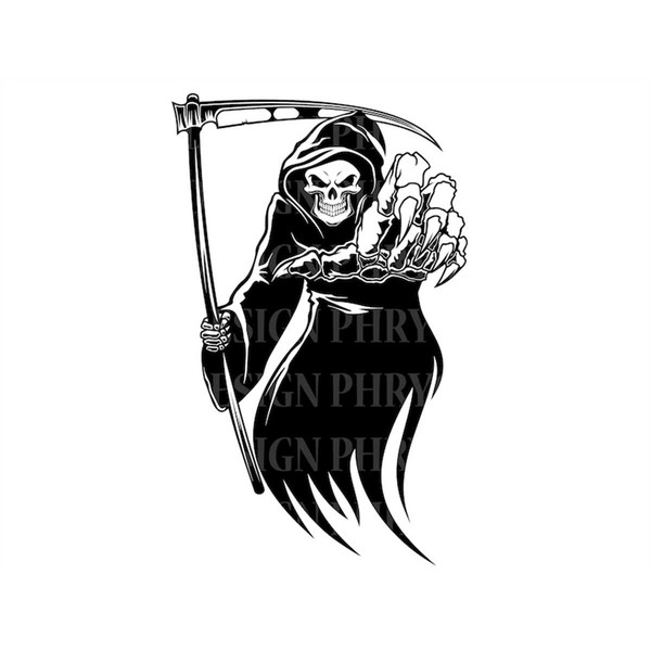 Grim Reaper Svg Png , Skeleton Svg , Death Svg , Horror T-Sh - Inspire  Uplift