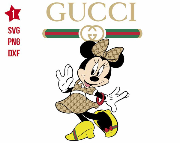 Gucci Minnie SVG, Gucci Minnie Bow svg, Gucci Minnie Mouse S - Inspire ...