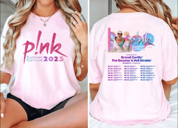 P!nk Summer Carnival 2023, Trustfall Album Tee, Pink Singer Tour, Music Festival Shirt, Concert Apparel, Tour Shirt, Pink Music.PNG