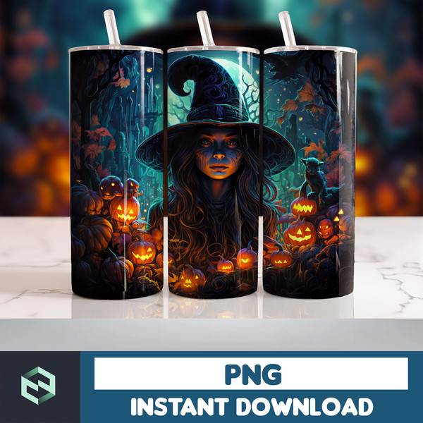 Halloween Tumbler Wrap, 20 oz Skinny Tumbler Sublimation Design, Straight Tumbler Wrap PNG, Spooky Fall PNG (120).jpg