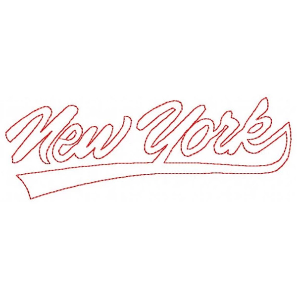 New York Logo Embroidery Design