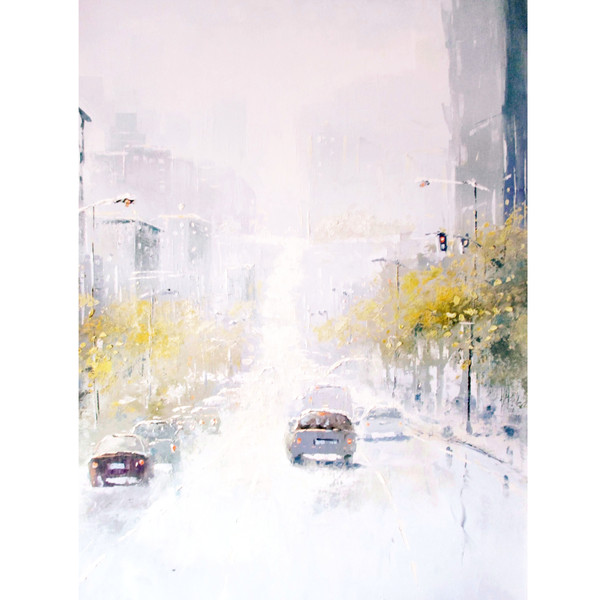 City Oil Painting ORIGINAL Painting of San Francisco Buy Modern Art.jpg