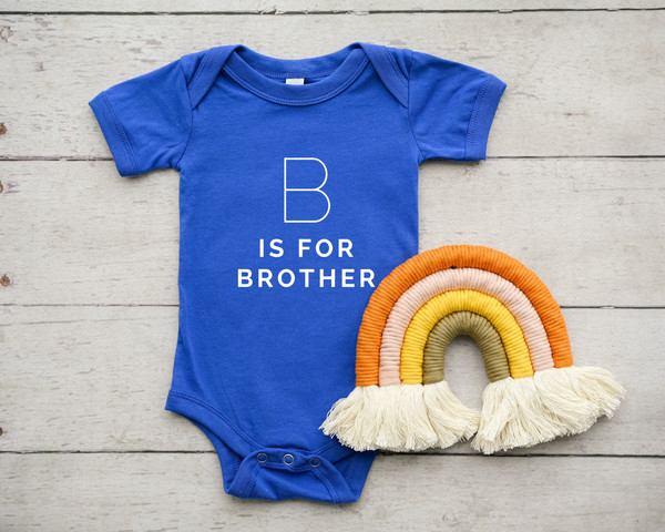 B is for Brother Shirt ,big bro, big brother reveal, big brother announcement, baby announcement, big bro to be - 3.jpg