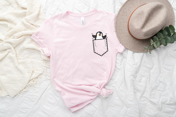 Pocket Penguin Shirt, Penguin Shirt, Penguin Gift, Penguin Lover Gift, Animal Lover, Penguin Toddler, Shirts for Women, Penguin Baby Clothes - 4.jpg