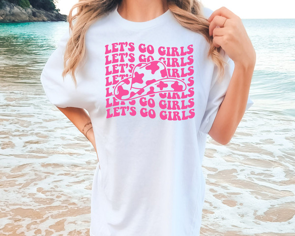 Comfort Colors® Retro Cowboy Hat Let's Go Girls Shirt, Cowgirl Bachelorette Shirts, Nashville Bachelorette Shirts, Man I Feel Like a Bride - 1.jpg