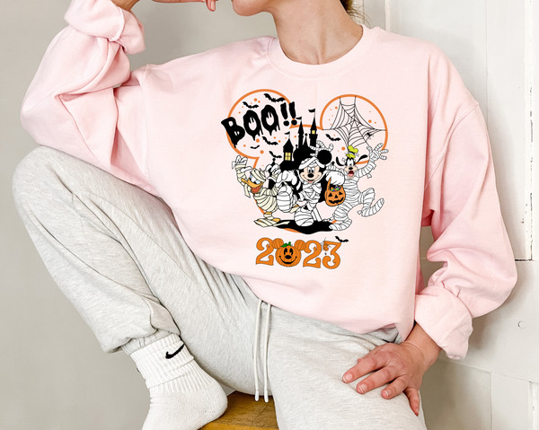 Disney Halloween 2023 Sweatshirt, Disney Halloween Matching Hoodie, Disney Family Shirt, Mickey Minnie and Friends Shirt, Disney Halloween - 2.jpg