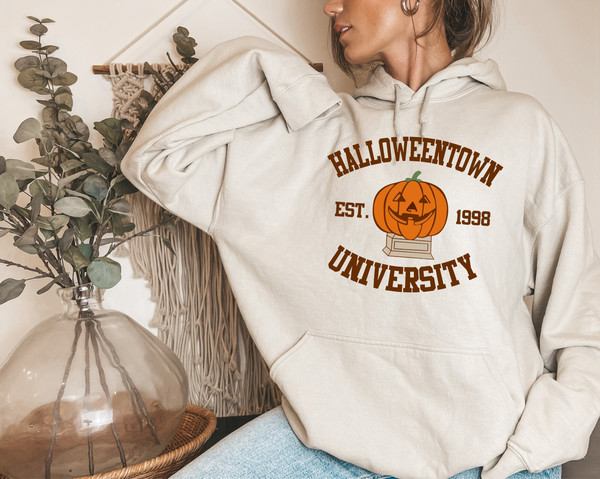 Halloweentown Est 1998 Sweatshirt, Halloween Theme Top, Fall Sweatshirt, Halloween Hoodie, Halloweentown University Hoodie, Spooky Hoodie - 1.jpg
