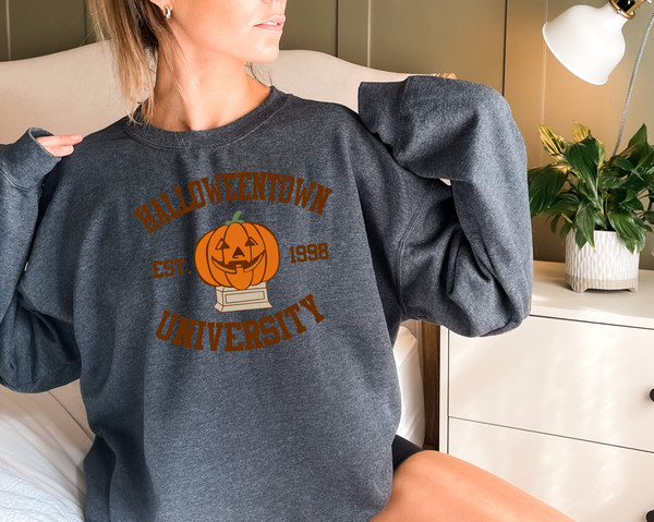 Halloweentown Est 1998 Sweatshirt, Halloween Theme Top, Fall Sweatshirt, Halloween Hoodie, Halloweentown University Hoodie, Spooky Hoodie - 4.jpg