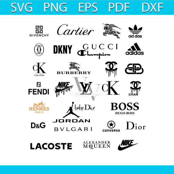 LOGO Fashion brand Svg, Luxury Logo Svg, Gucci Svg, Trending - Inspire ...