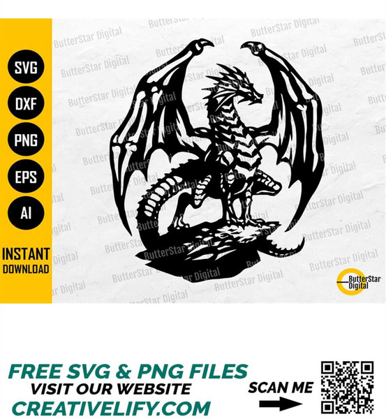 Dragon SVG | Medieval SVG | Knight SVG | Scary Beast Svg | C - Inspire ...