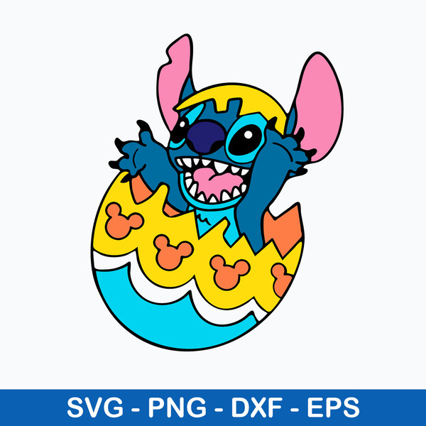 Easter Egg Stitch Svg, Stitch Cartoon Svg, Png Dxf Eps File.jpeg