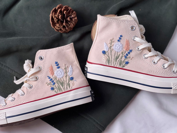 Embroidered Converse FlowerEmbroidered Converse High Tops Chrysanthemum,LavenderCustom Converse Multicolored Flower ClustersCustom Logo - 3.jpg