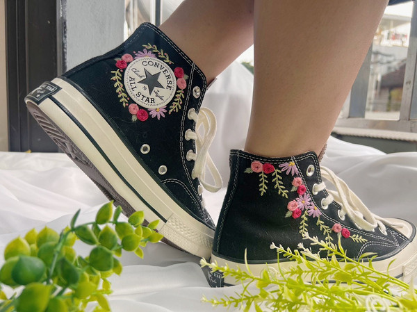 Embroidered Converse Wedding ConverseConverse High Tops Chuck Taylor 1970sCustom Rose StripEmbroidered Rose Logo - 3.jpg