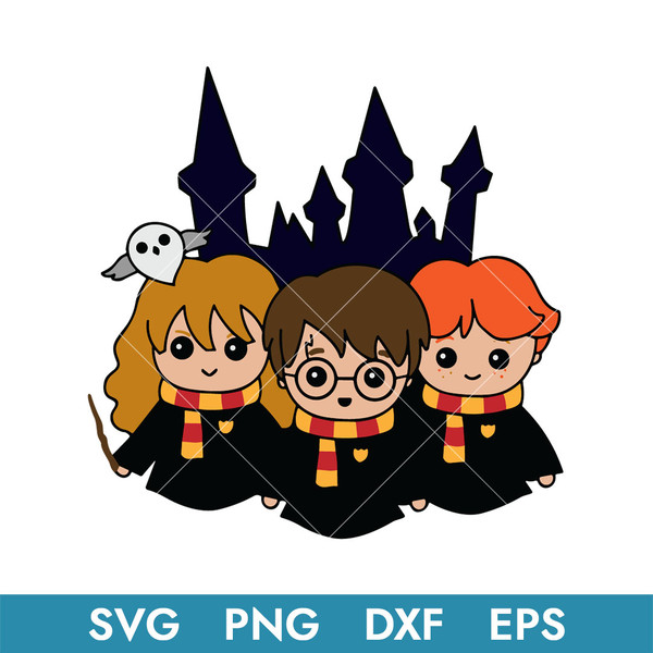 Harry Potter Chibi Svg, Harry Potter, Harry Potter Characters, Harry Potter Svg, Harry Potte