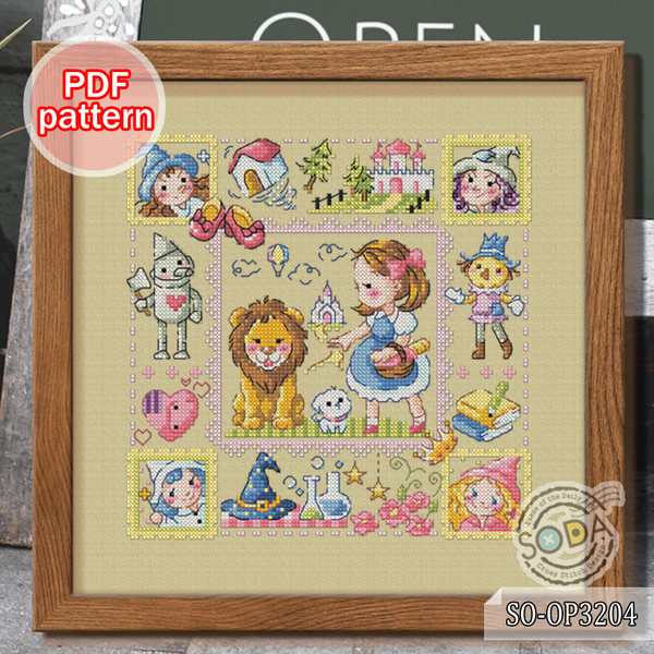 Kitchen fairy - Beaded cross stitch craft kit Kids pattern