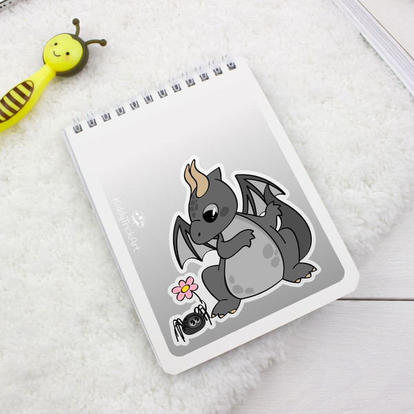 Gray Dragon - notebook cover