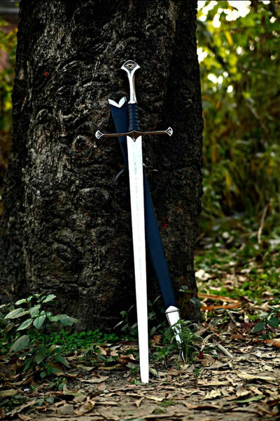 ANDURIL Sword of Strider, Custom Engraved Sword, LOTR Sword, Lord of the Rings King Aragorn Ranger Sword, Strider Knife,