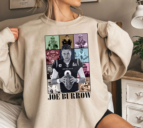 Joe Burrow The Eras Tour Shirt, Vintage Joe Burrow T-Shirt, America Football Sweatshirt, Joe Burrow Shirt, Football Fan Gifts - 1.jpg