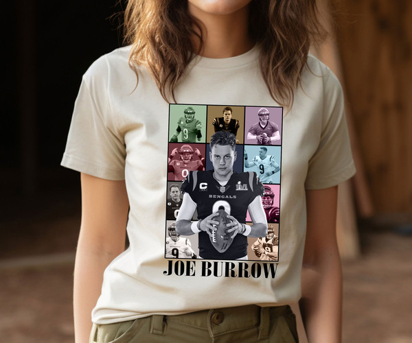 Joe Burrow The Eras Tour Shirt, Vintage Joe Burrow T-Shirt, America Football Sweatshirt, Joe Burrow Shirt, Football Fan Gifts - 4.jpg