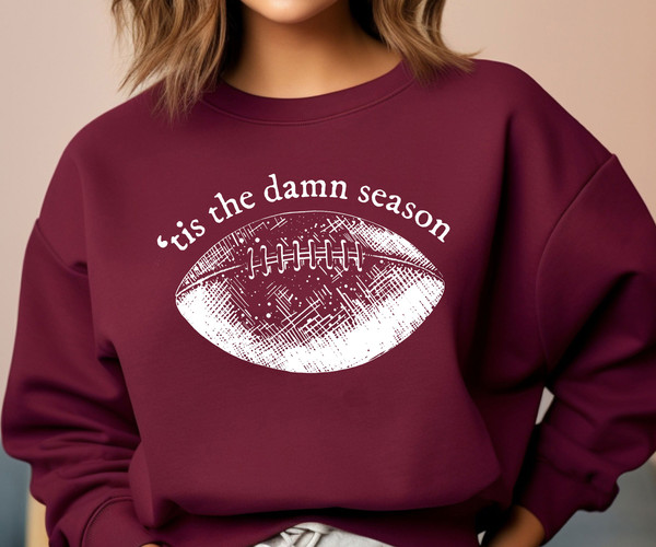 Vintage Tis The Damn Season Tshirt, Football Season Shirt, Football Mom Sweatshirt, Football Shirt, Game Day Shirt, Game day Sport Mama Tee - 7.jpg