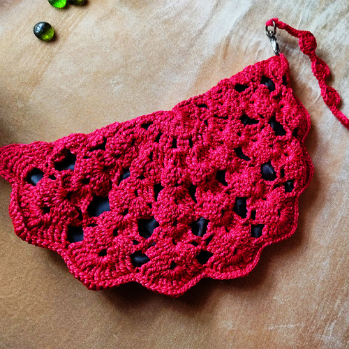 a crochet half circle bag pattern