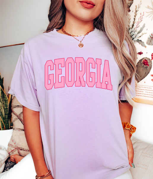 Comfort Colors Shirt, Georgia Shirt, GA Shirt, College Shirt, Game Day Shirt, Cute Georgia Shirt, Women's Georgia Shirt, Georgia Gifts, Tee - 4.jpg