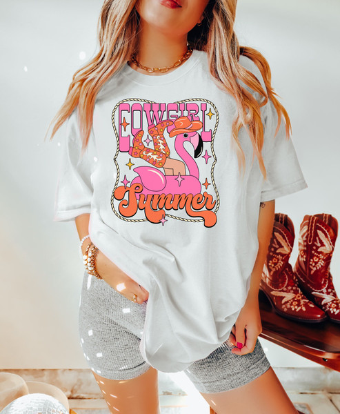 Comfort Colors Shirt, Cowgirl Summer Shirt, Cowgirl Shirt, Summer Shirt, Western Graphic Tee, Western Aesthetic, Nashville Shirt, Trendy - 3.jpg
