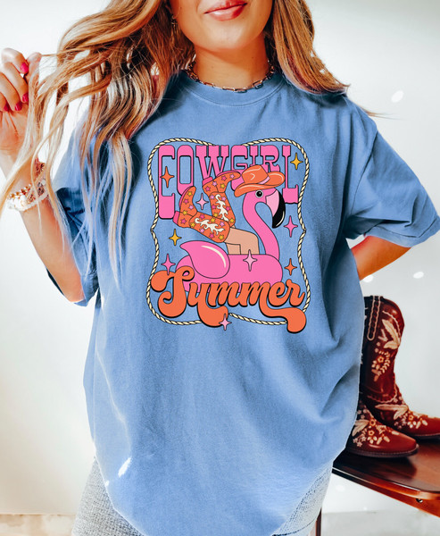 Comfort Colors Shirt, Cowgirl Summer Shirt, Cowgirl Shirt, Summer Shirt, Western Graphic Tee, Western Aesthetic, Nashville Shirt, Trendy - 7.jpg