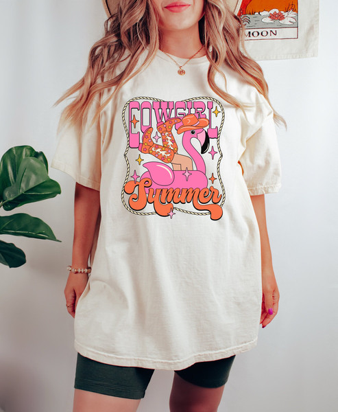 Comfort Colors Shirt, Cowgirl Summer Shirt, Cowgirl Shirt, Summer Shirt, Western Graphic Tee, Western Aesthetic, Nashville Shirt, Trendy - 4.jpg