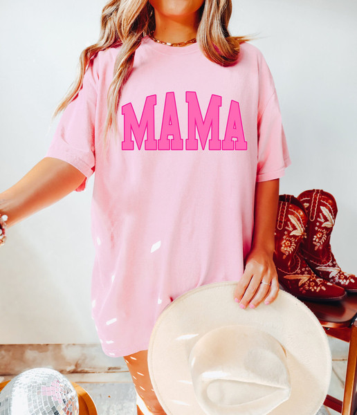 Comfort Colors Shirt, Mama Shirt, Mom Shirt, Varsity Mama, Retro Mama Shirt, Mother's Day Shirt, Gift For Her, Trendy Mama Shirt, New Mom - 2.jpg