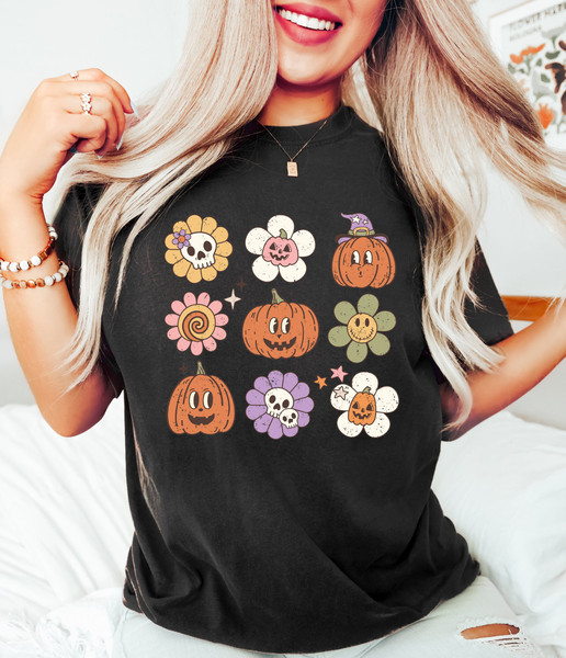 Comfort Colors Shirt, Retro Halloween Shirt, Vintage Halloween Shirt, Teacher Halloween Shirt, Cute Halloween, Pumpkin Shirt, Spooky Vibes - 3.jpg