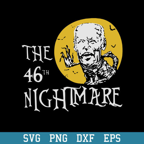 The 46 Nightmare Anti Biden Halloween Svg, Halloween Svg, Png Dxf Eps Digital File.jpeg