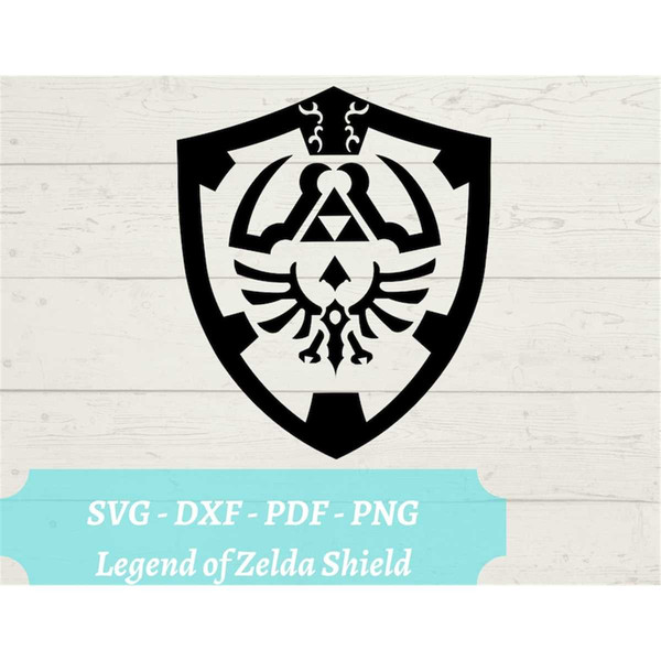 Link Shield Legend of Zelda SVG File, Video Game Download Di - Inspire  Uplift