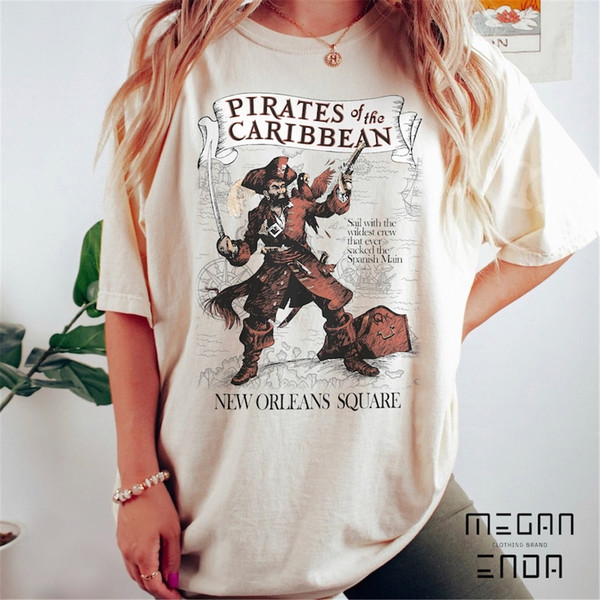 Vintage Pirates of the Caribbean Shirt, Mickey Pirates Shirt - Inspire  Uplift