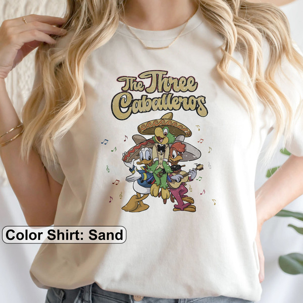 Comfort Color Retro Disney The Three Caballeros Shirt, Vintage Disney The Three Caballeros Shirt, Donald Duck Shirt, Jose Carioca Shirt - 2.jpg