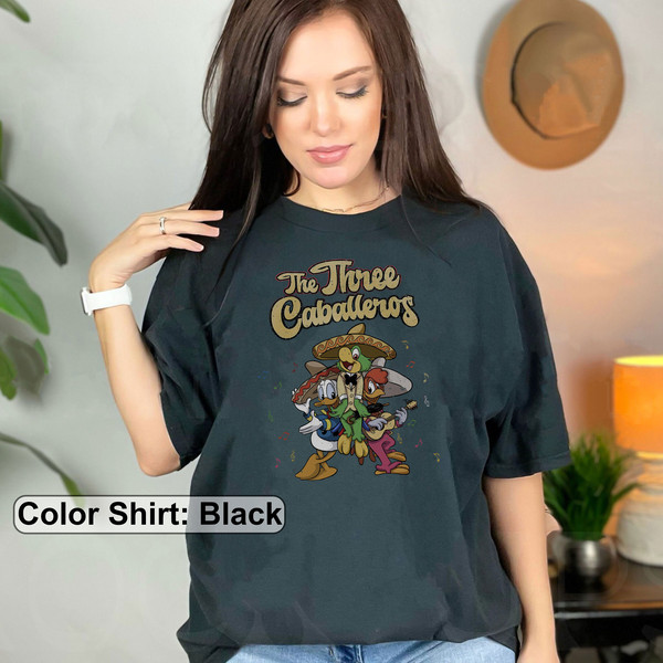 Comfort Color Retro Disney The Three Caballeros Shirt, Vintage Disney The Three Caballeros Shirt, Donald Duck Shirt, Jose Carioca Shirt - 3.jpg