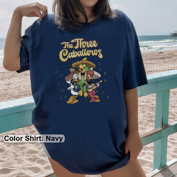 Comfort Color Retro Disney The Three Caballeros Shirt, Vintage Disney The Three Caballeros Shirt, Donald Duck Shirt, Jose Carioca Shirt - 5.jpg