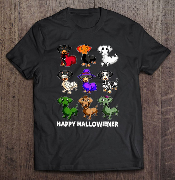 Dachshund Happy Halloweiner Funny Halloween Dogs Lover.jpg