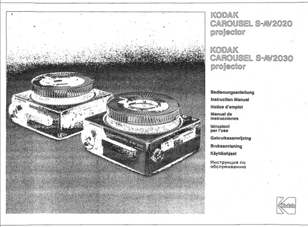 Kodak Carousel S-AV 2000 Projector User Manual.png