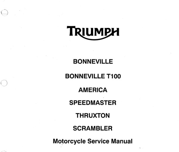 Triumph America Bonneville T100 Speedmaster Thruxton Scrambler 2006 Service Manual.png