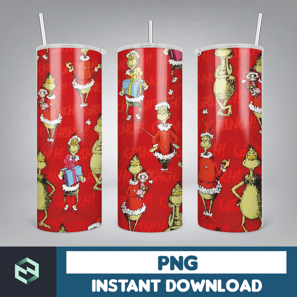 20 oz Skinny Grinch tumbler