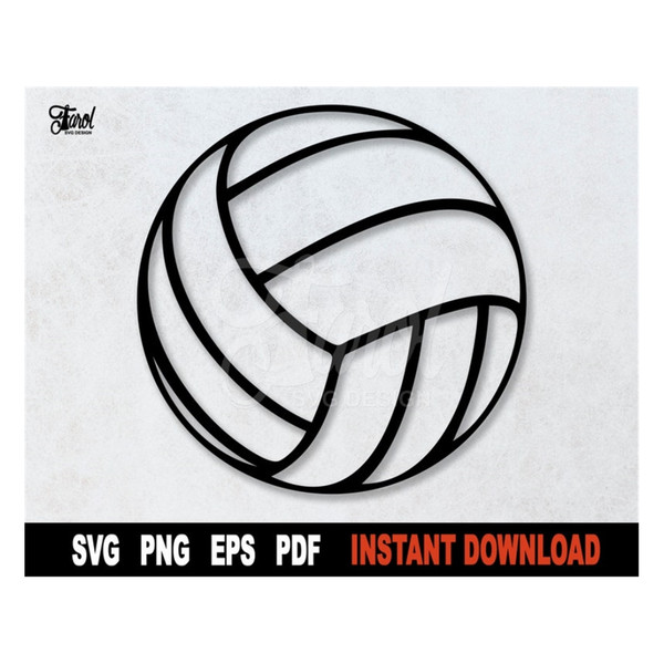 Volleyball Svg, Volleyball Png, Vector Clipart, Svg Cut File - Inspire ...