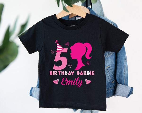 Personalized Birthday Barbie Shirt, Custom Barbie Birthday G