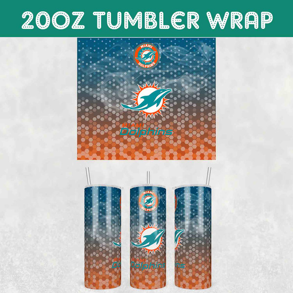 Smoke Dolphins Football Tumbler Wrap.jpg
