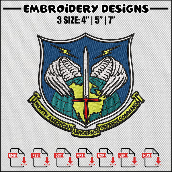 North america embroidery design