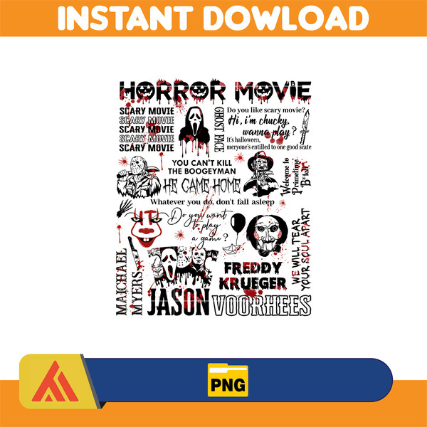 Horror Characters Png, Horror Friends, Halloween Movie Chara - Inspire ...