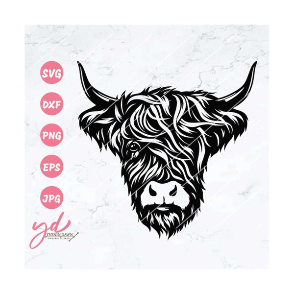 Highland Cow svg | Hingland Cow Clipart | Cow Clipart | High - Inspire ...